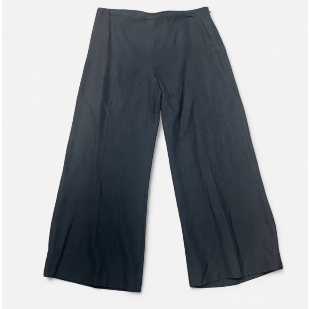 Valentino blk Wide-Leg crop Pants 42